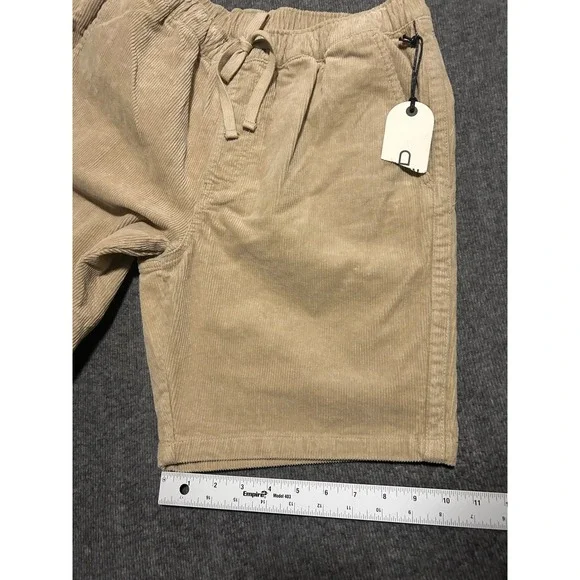 Katin Corduroy Patio Short Mens Medium Kord beige Surf Drawstring Beach NWT - Picture 8 of 8